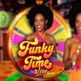 Funky Time logo by Evolution at Mostbet Casino