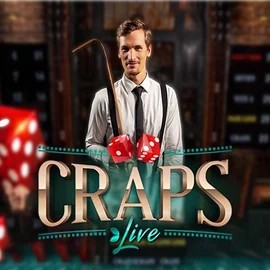 Official Live Casino logo: Live Craps by Evolution at Mostbet Casino