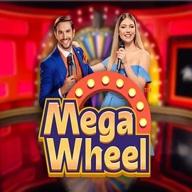 Mega Wheel online game logo by Pragmatic Play on mostbetcasinoo.com