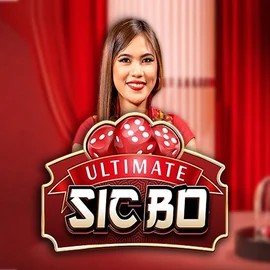Ultimate Sic Bo slot logo by Ezugi at Mostbet Casino